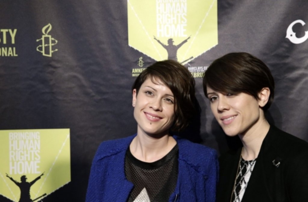Die US-Sängerinnen Tegan (links) und Sara