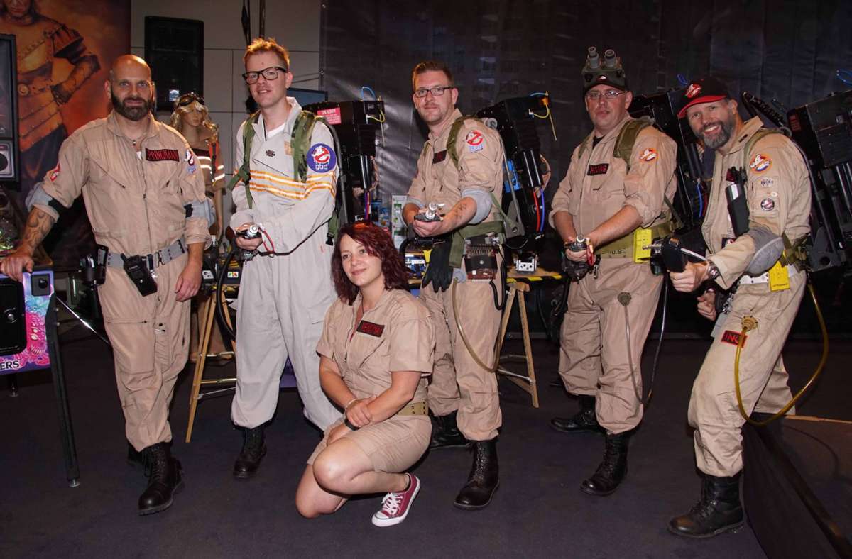 Die Ghostbusters zu Gast bei der bisher letzten Comic Con im Jahre 2019. Foto: Andreas Rosar Fotoagentur-Stuttg