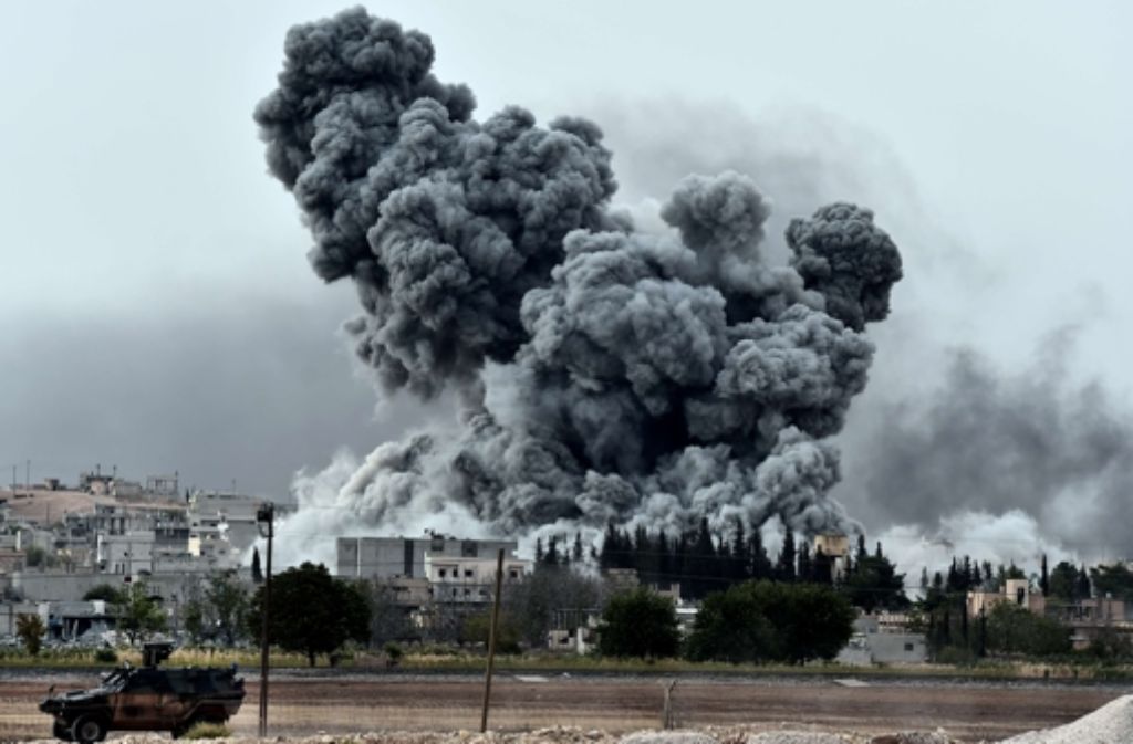 In der syrischen Stadt Kobane kämpfen die Kurden ums Überleben. Foto: AFP