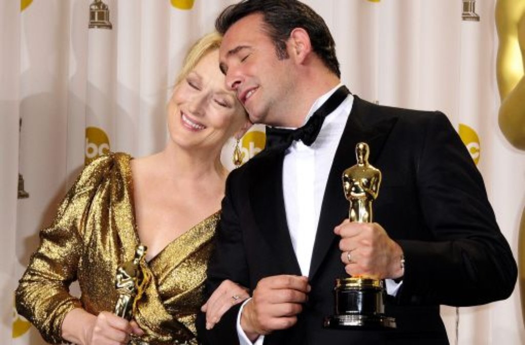Ein Stummfilm ganz groß: Bei der Oscar-Verleihung in Hollywood am 26. Februar wird "The Artist" von Michel Hazanavicius in fünf Kategorien ausgezeichnet, darunter als bester Film und für die beste Regie; Jean Dujardin erhält den Preis als bester Hauptdarsteller. Beste Hauptdarstellerin ist Meryl Streep für "Die Eiserne Lady".