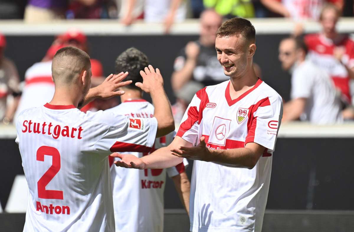 Sasa Kalajdzic und der VfB Stuttgart bleiben in der Bundesliga.