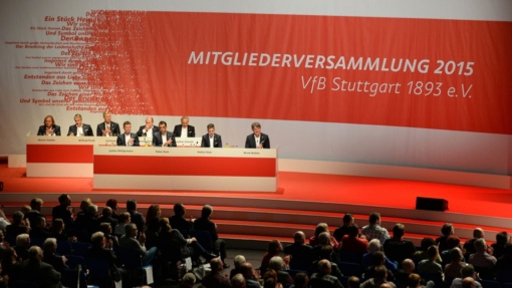 VfB Stuttgart: Mitglieder entlasten Vorstand und Aufsichtsrat nicht