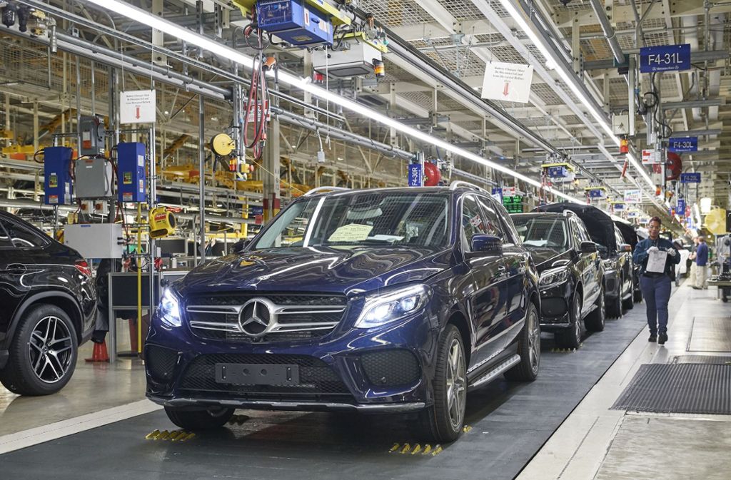 Das Mercedes-Werk in Tuscaloosa. Daimler produziert die Modelle GLS, GLE und GLE Coupé ausschließlich in den USA. Auch die C-Klasse wird dort gefertigt