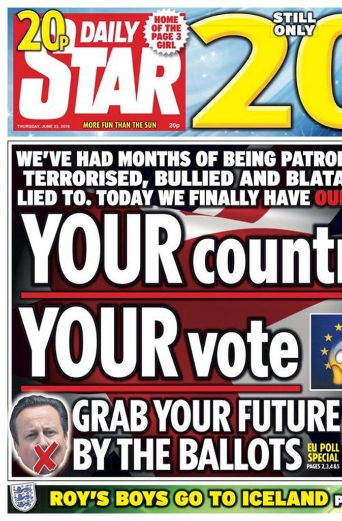 „Your country, Your vote“: Dein Land, Deine Stimme, heißt es beim Daily Star.