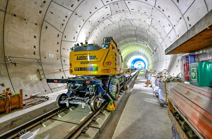 Tunnelbau bei Stuttgart 21: Einen Blick in den Fildertunnel werfen