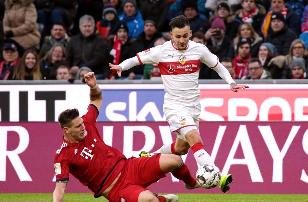 Anastasios Donis verdiente sich gegen den FC Bayern die beste Bewertung aller VfB-Spieler.