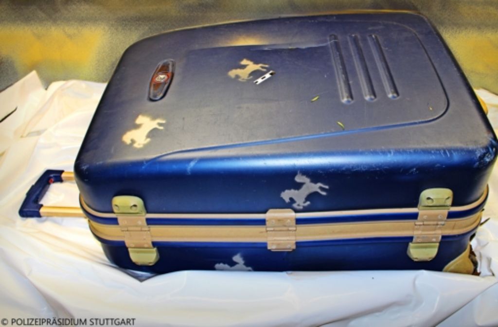In diesem Koffer lag eine der Leichen. Wer hat das Gepäckstück schon mal gesehen?