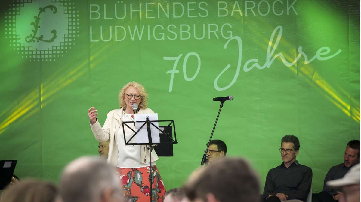 Die Blüba-Direktorin Petra Herrling freut sich über den Stellenwert der ältesten Dauergartenausstellung in Deutschland.