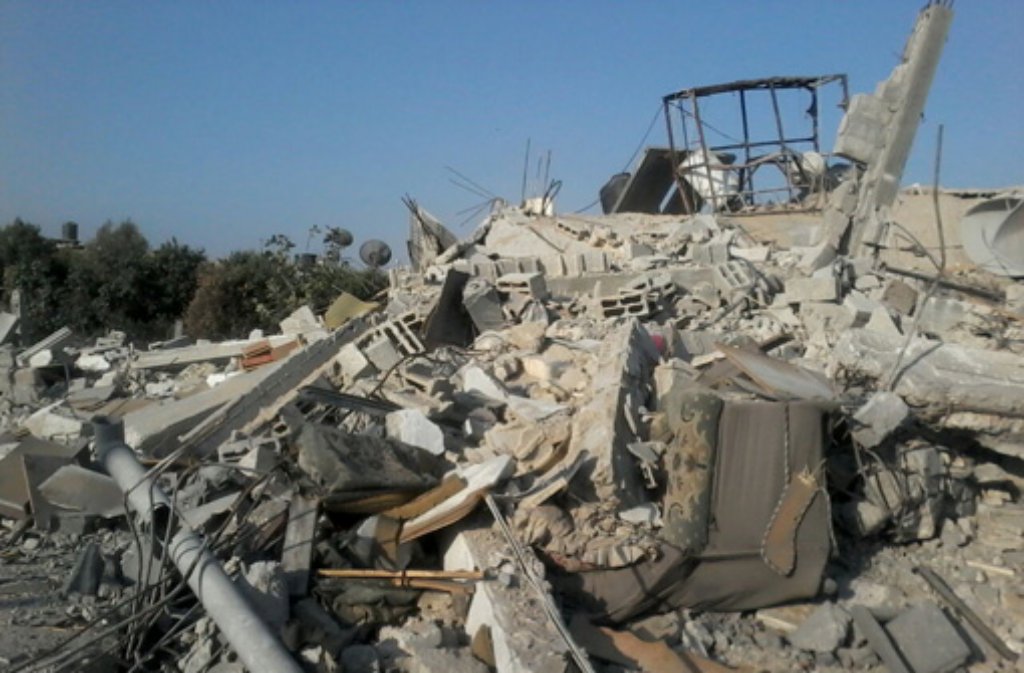 Eman Hamads Heimatstadt Beit Hanun im Gazastreifen nach den israelischen Angriffen.
