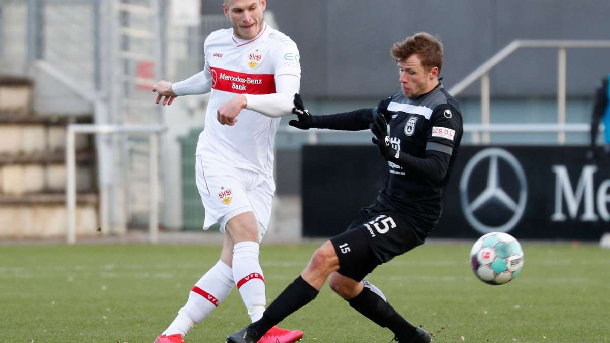 Stürmer des VfB Stuttgart II vor  Wechsel: Marcel Sökler zieht es im Sommer zurück zum SGV Freiberg