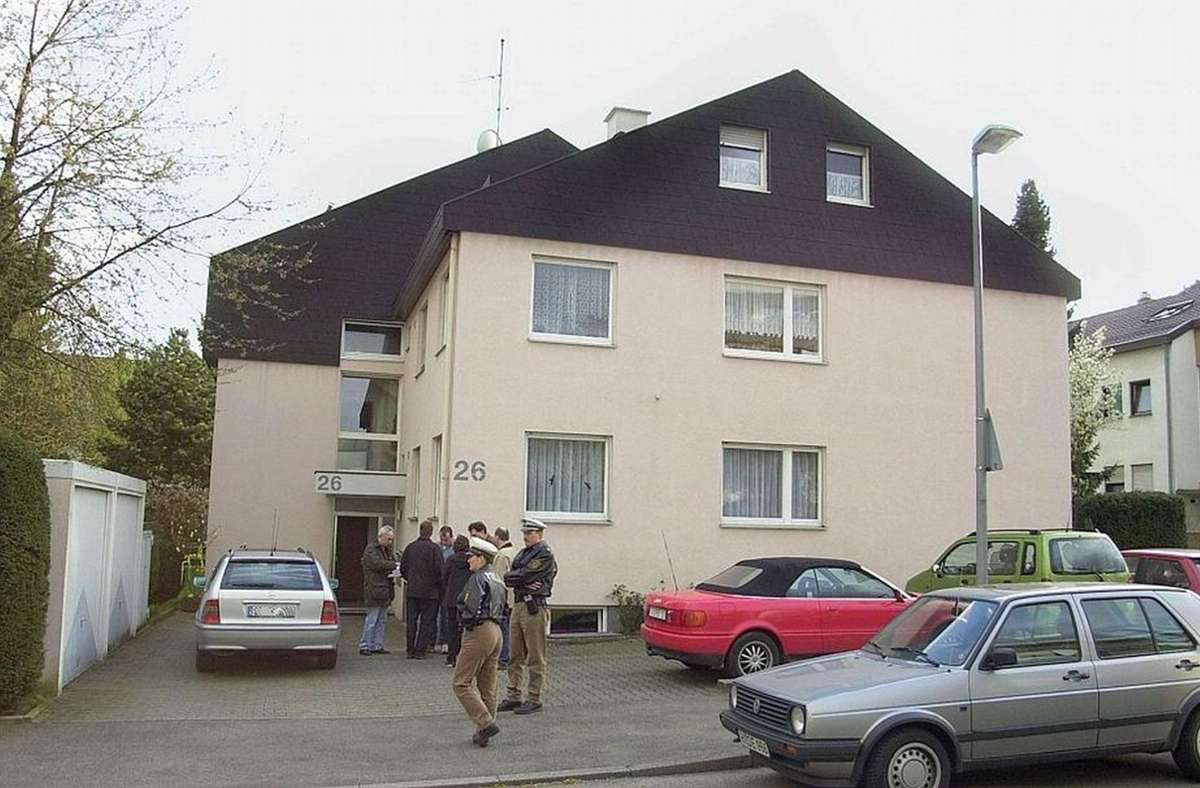 Der Tatort im April 2001: Eine Wohnsiedlung in Stammheim.
