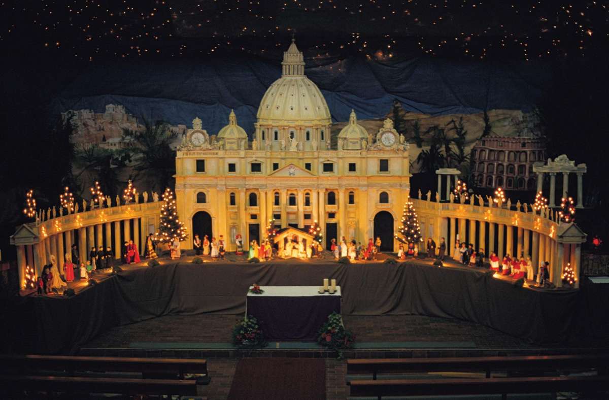 Eine Nachbildung des Petersdoms 1998/99.