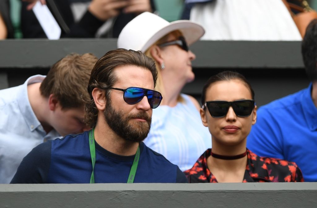 Auch Hollywood-Beau Bradley Cooper ließ sich das Federer-Match nicht entgehen.