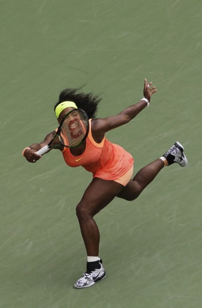 ...Titelverteidigerin Serena Williams.