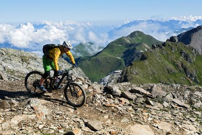 Dem Bike-Himmel ganz nah im „Bike Kingdom in Graubünden in der Schweiz.