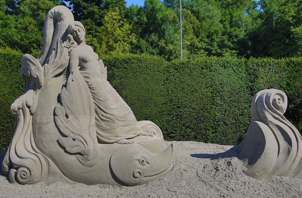 Impressionen der Sandkunst-Ausstellung im Blühenden Barock.