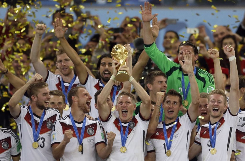 Höhepunkt in der Nationalmannschaft für Bastian Schweinsteiger: der Gewinn der Fußball-Weltmeisterschaft 2014