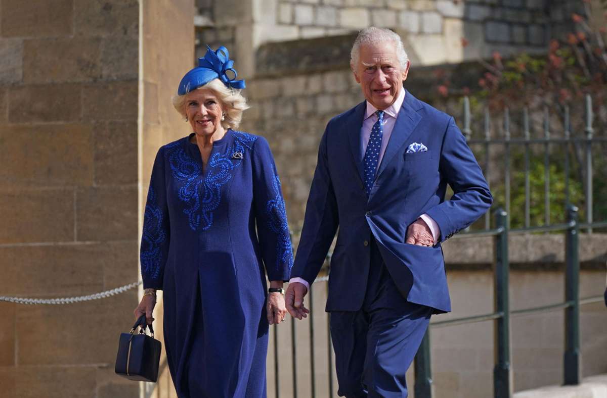 Auch König Charles III. und Königin Camilla optierten für Blautöne.