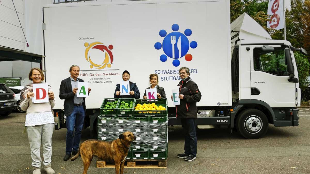 Spendenaktion „Hilfe für den Nachbarn“: StZ-Leser spenden einen Lkw für die Schwäbische Tafel
