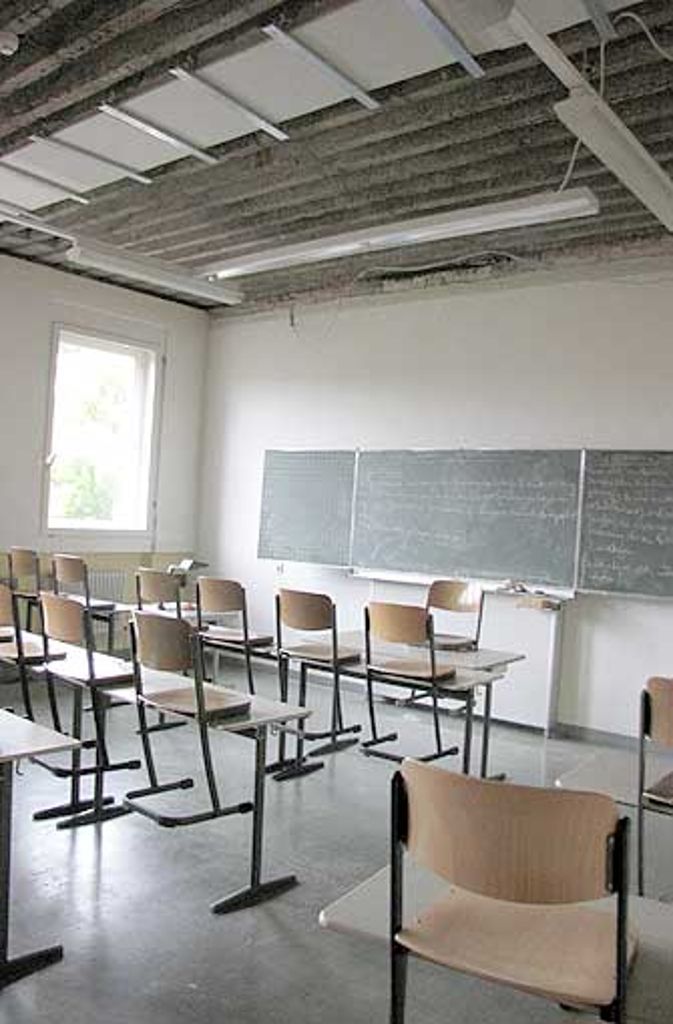 Vor den Sommerferien rieselte es in einigen Klassenzimmern des Schickhardt-Gymnasiums von der Decke ...