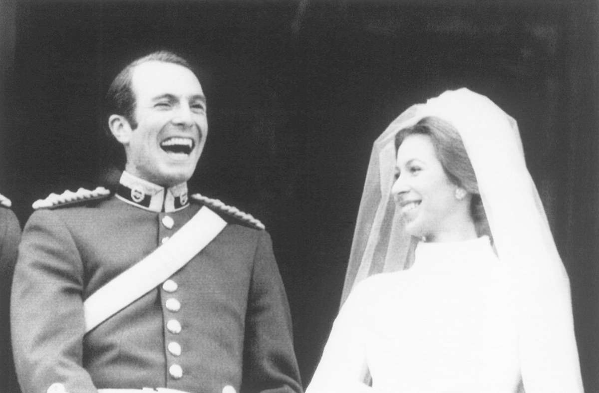 Anne im Glück: Am 14. November 1973 heiratet sie in London Captain Mark Phillips, der Offizier in der britischen Armee, Reiter und Reitlehrer ist.