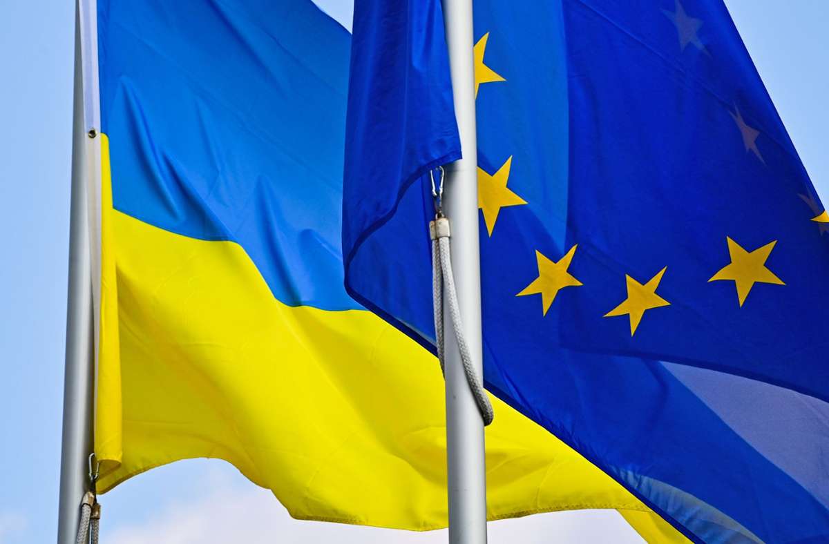 Die EU unterstützt die Ukraine weiter finanziell beim Krieg gegen Russland. Foto: dpa/Patrick Pleul