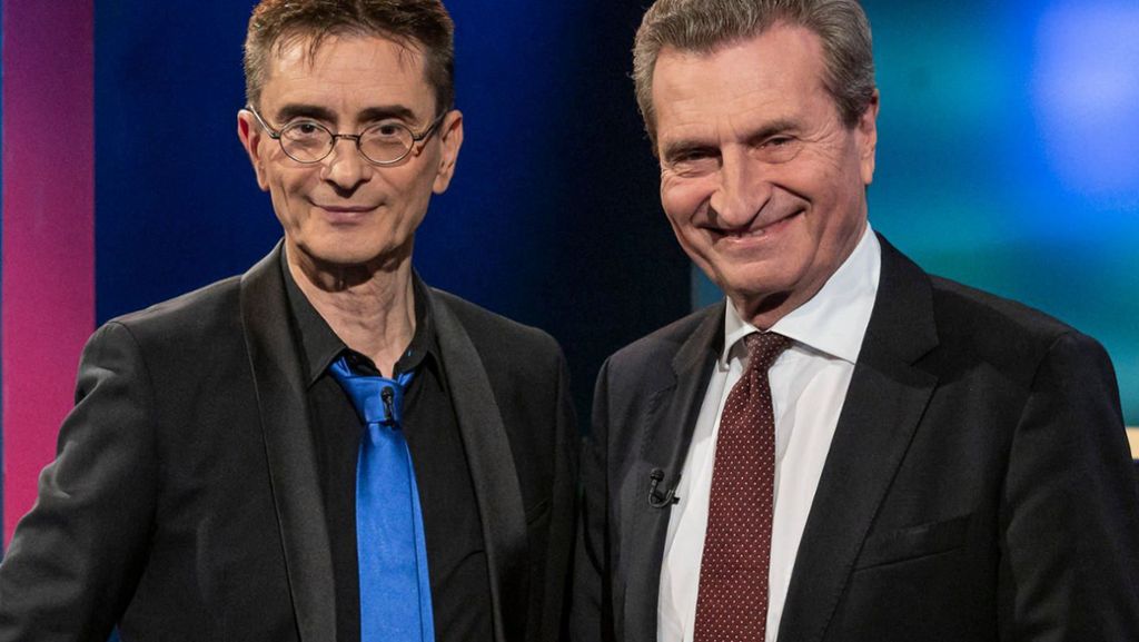 CDU-Politiker überrascht  bei Richling in Stuttgart: Günther Oettinger   denkt darüber nach, SPD zu wählen