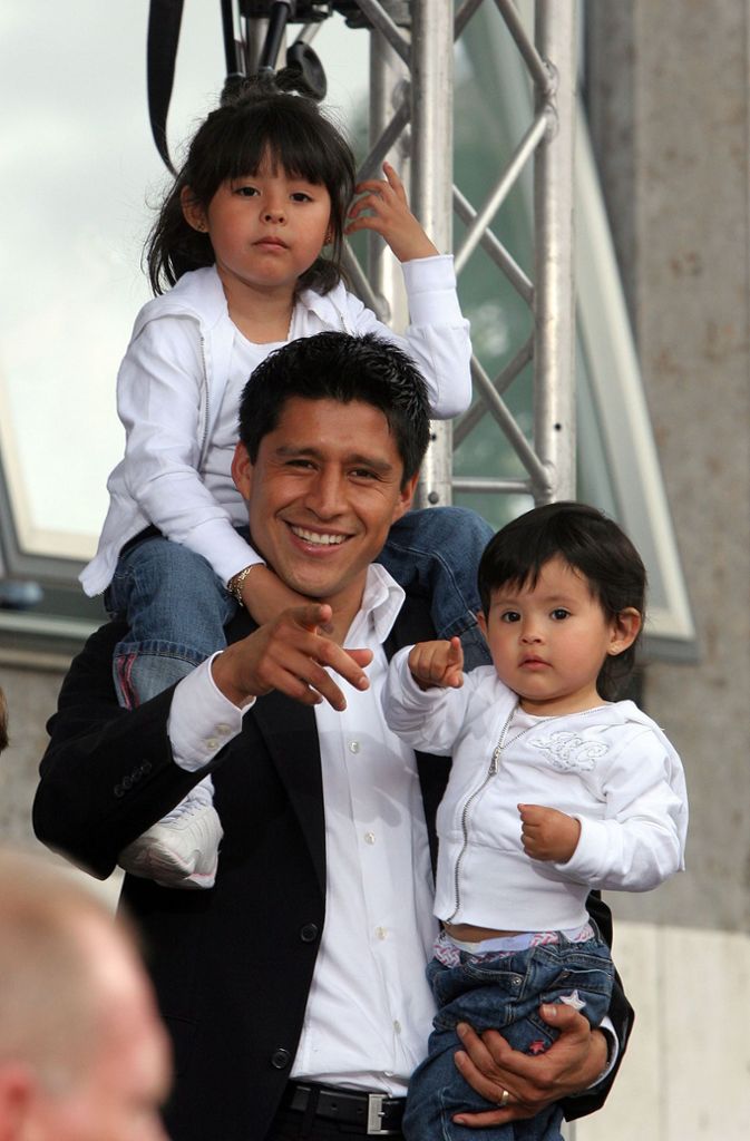 Ricardo Osorio mit seinen Kindern