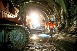 Letztes Tunnelstück in Stadt gegraben