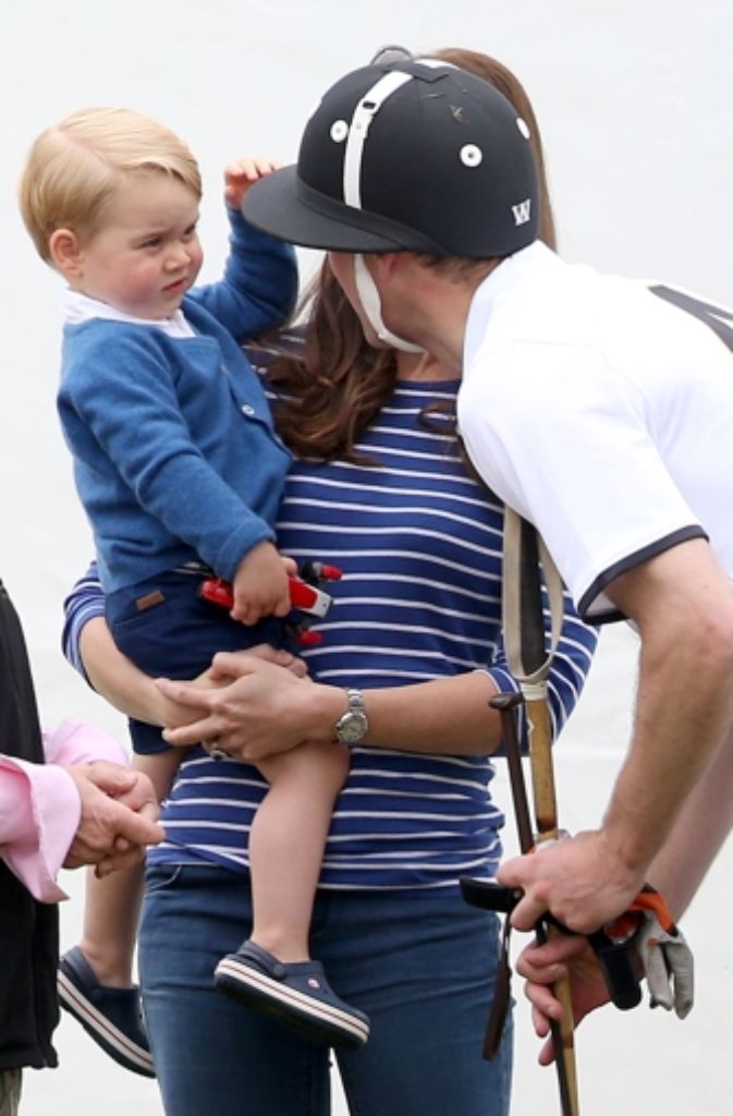 Prinz George, Herzogin Kate und Prinz Harry