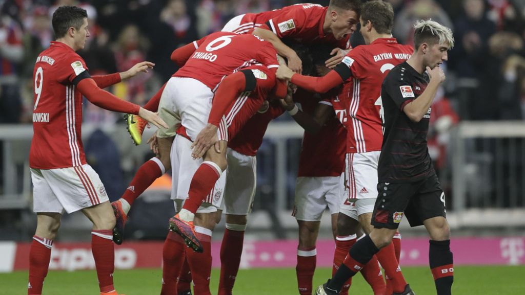 Bundesliga: FC Bayern siegt mit 2:1 gegen Bayer Leverkusen