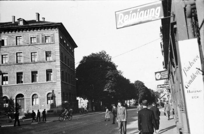 Rotebühlstraße in Stuttgart 1942: Ein Sonntagsspaziergang zum Feuersee