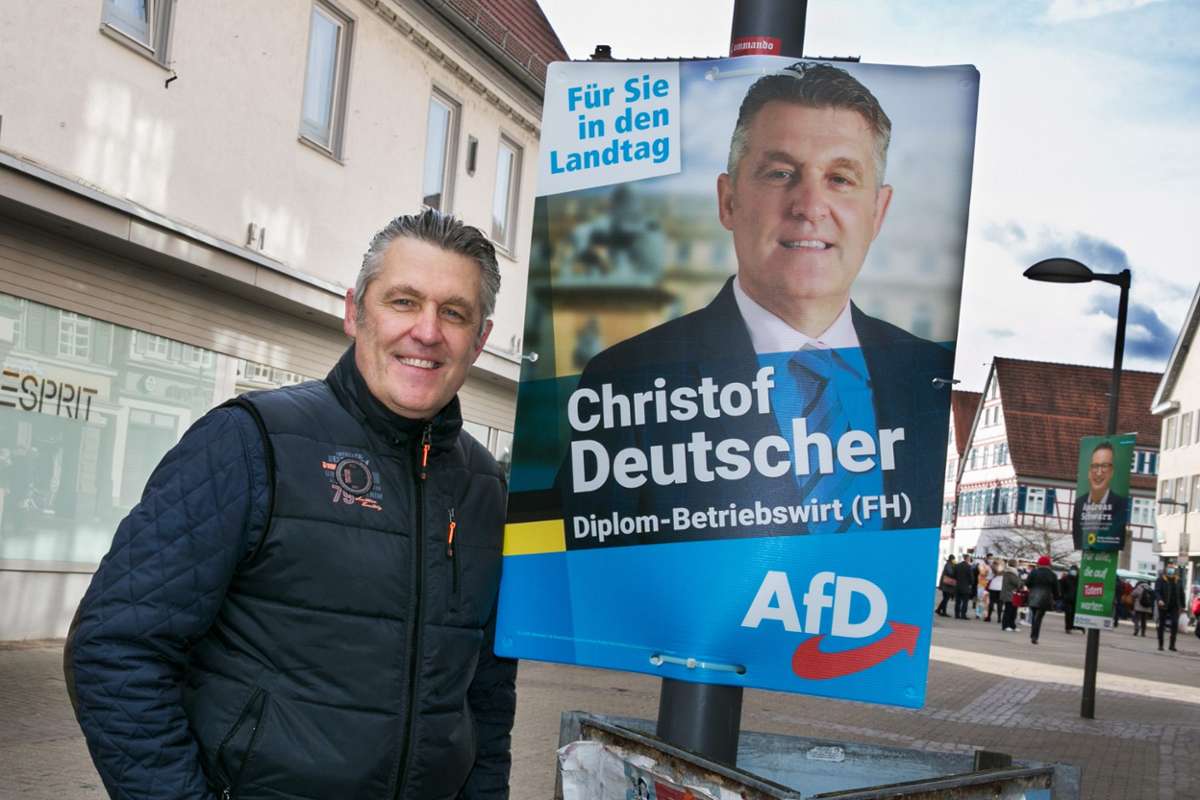Christof Deutscher (AfD) aus dem Wahlkreis Kirchheim: „Wir sind noch einmal mit einem blauen Auge davongekommen.“