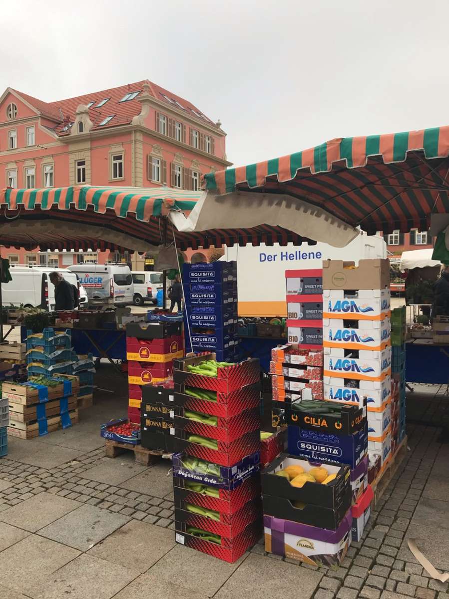 Wenn Markt ist, wird es richtig bunt in Ludwigsburg.