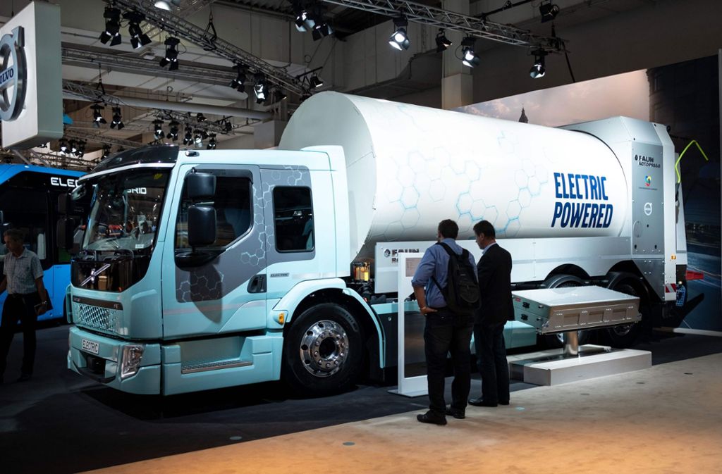 Mit diesem E-Mobil von Volvo könnte die Müllabfuhr in Zukunft emissionsfrei durch die Straßen rollen.