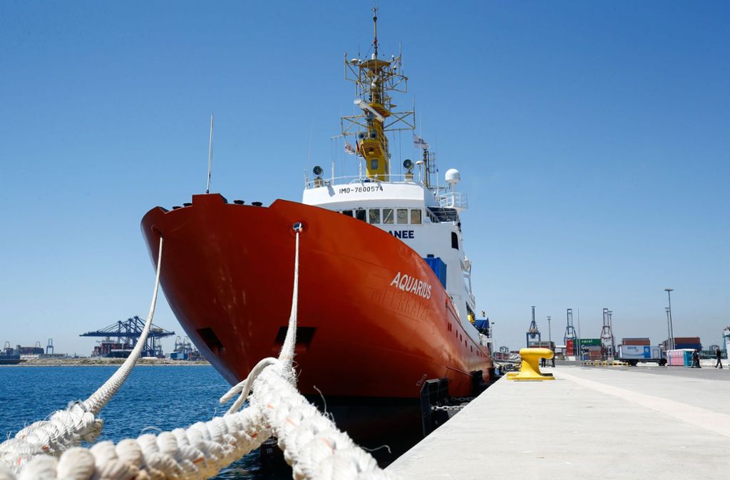 Das Rettungsschiff „Aquarius“ durfte in Italien und Malta nicht anlegen, weil es hunderte Flüchtlinge an Bord hatte. Erst Spanien hatte ein Erbarmen.
