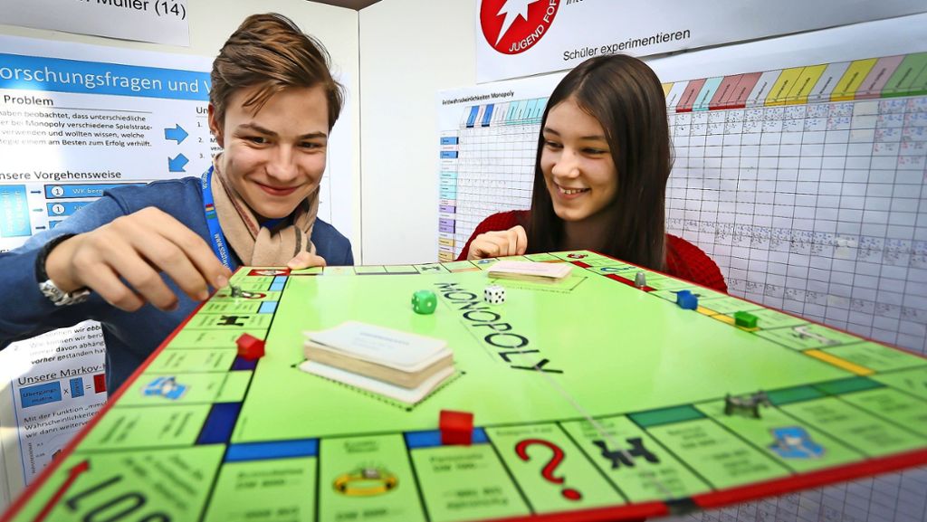 Jugend forscht-Regionalwettbewerb in Sindelfingen: Mehr Moos mit Mathe bei Monopoly