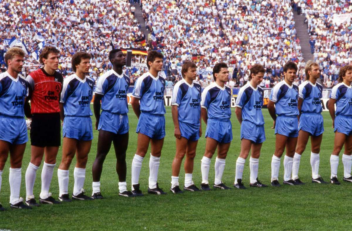 Die Kickers-Elf im Pokal-Finale 1987.