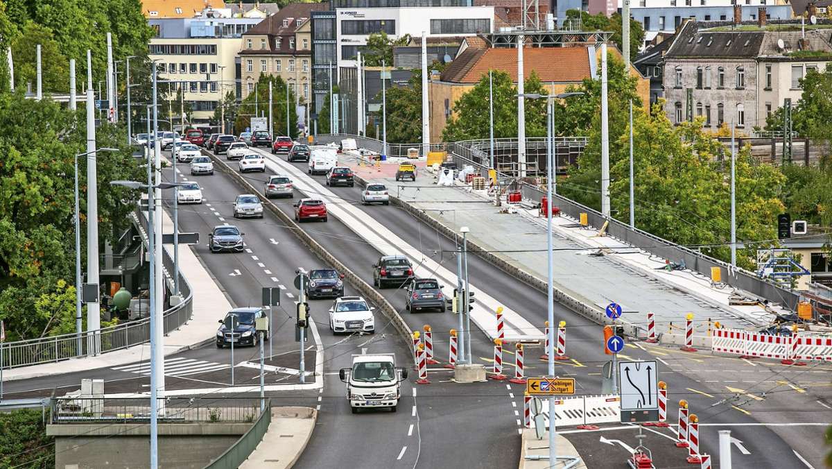 Brücken  in Esslingen: Baustelle auf der Vogelsangbrücke ist fast fertig