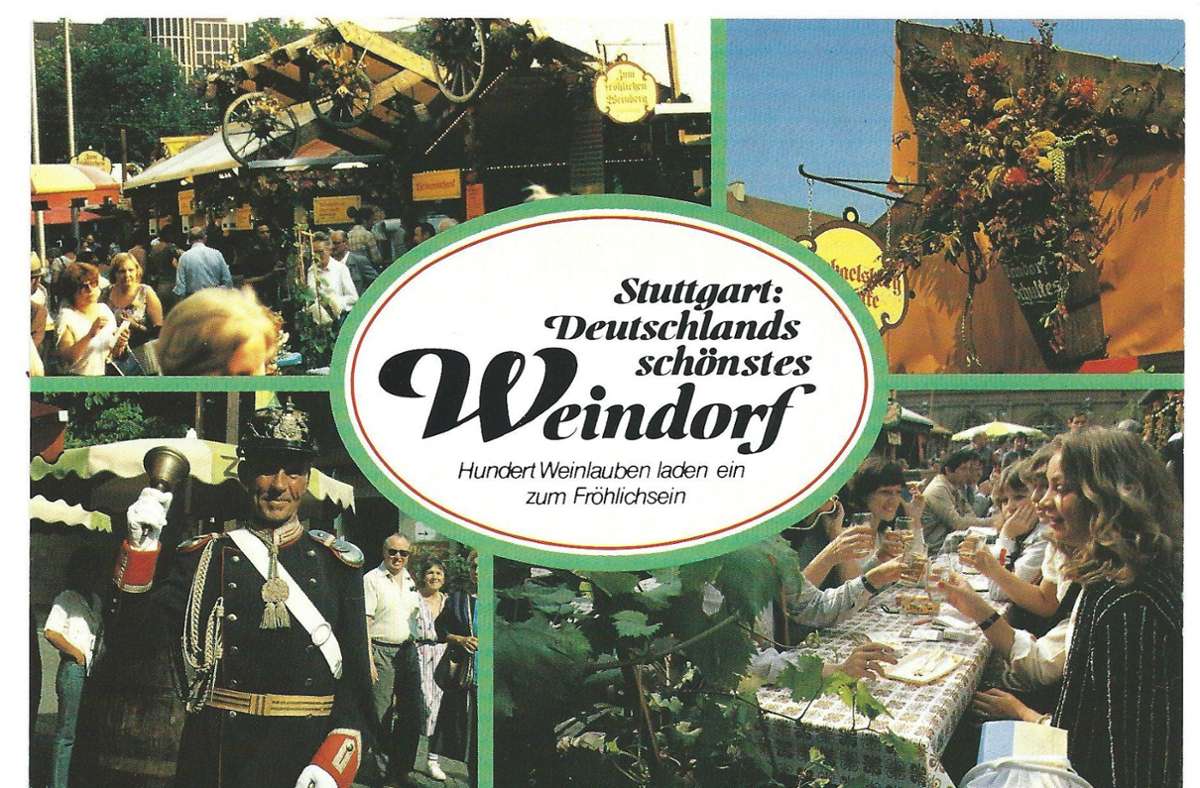 Seit den 1970ern gibt es ein Weindorf in Stuttgart.