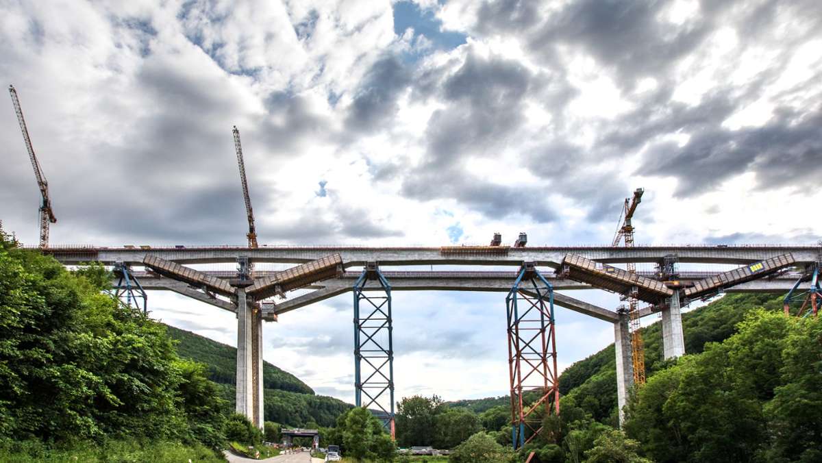 Bahnstrecke Wendlingen-Ulm: Die Filstalbrücke ist fertig