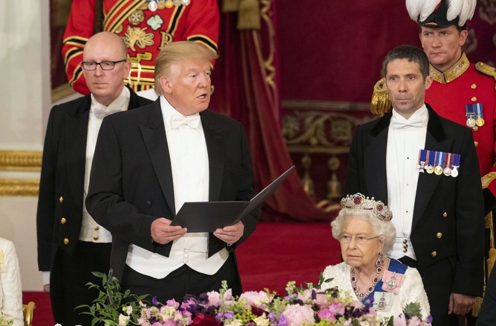 US-Präsident Donald Trump lobte die britische Queen als „großartige Frau“.