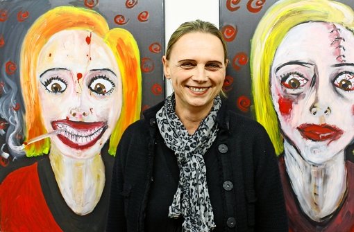 Die Künstlerin Any Hany alias Annette Haug interessiert sich für die menschlichen Abgründe, Fehltritte und Krankheiten. Foto: Bernklau