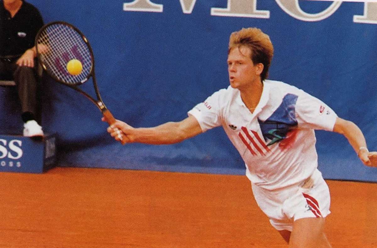 Auch er durfte nicht fehlen: Mr. Serve-and-Volley, Stefan Edberg (1992).