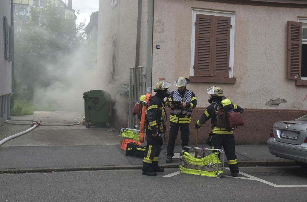 Die Feuerwehr rückte zu einem Brand in Bad Cannstatt aus.