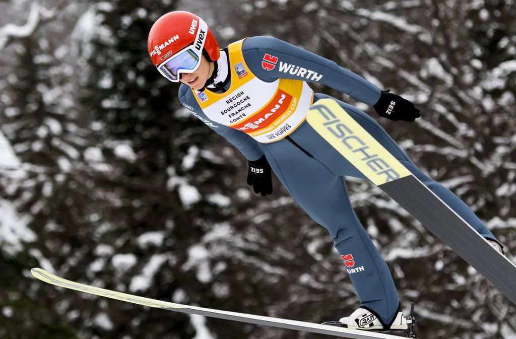 Katharina Althaus holte im Dezember 2018 gleich drei Weltcupsiege.