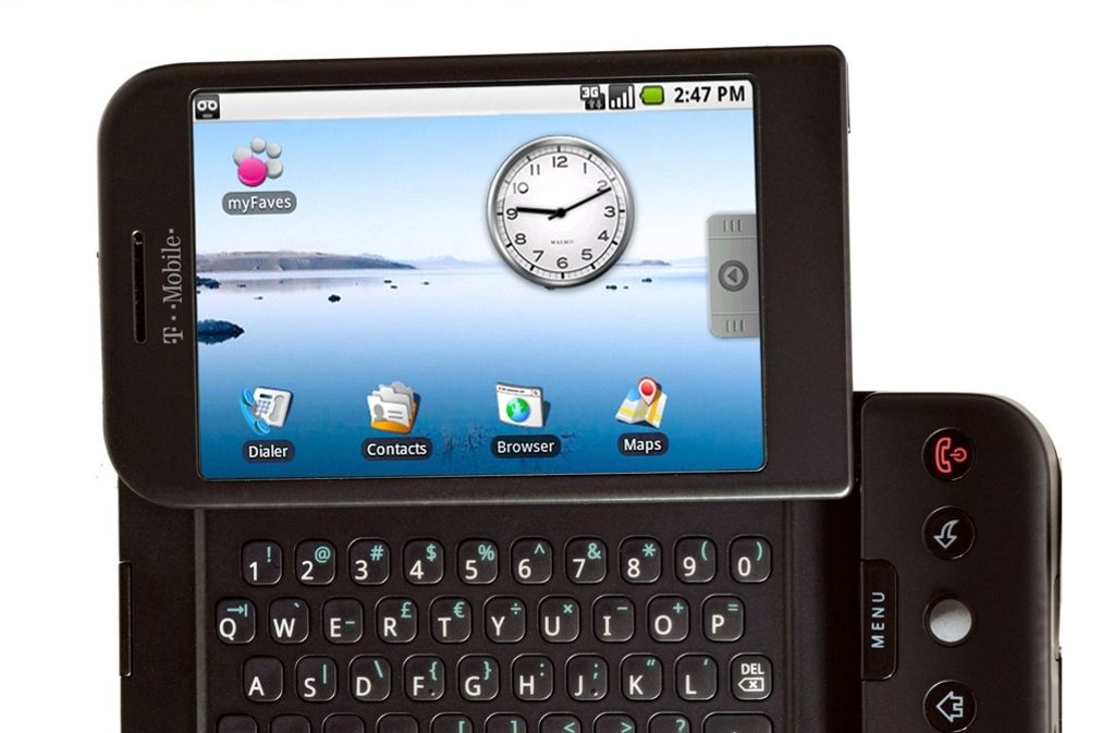 2008 stellte die Telekom-Tochter T-Mobile das erste Handy mit dem Google-Betriebssystem „Android“ in New York vor. G1 hieß das Handy von HTC und T-Mobile.