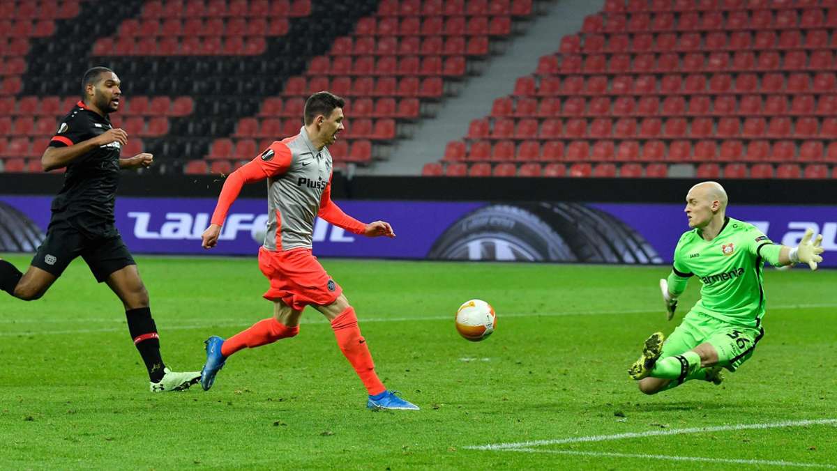  Absturz in der Liga, Aus im Pokal - und nun sind auch Bayer Leverkusens Titelträume in der Europa League zerplatzt. Die Werkself unterliegt dem Schweizer Meister Young Boys Bern mit 0:2 (0:0). 