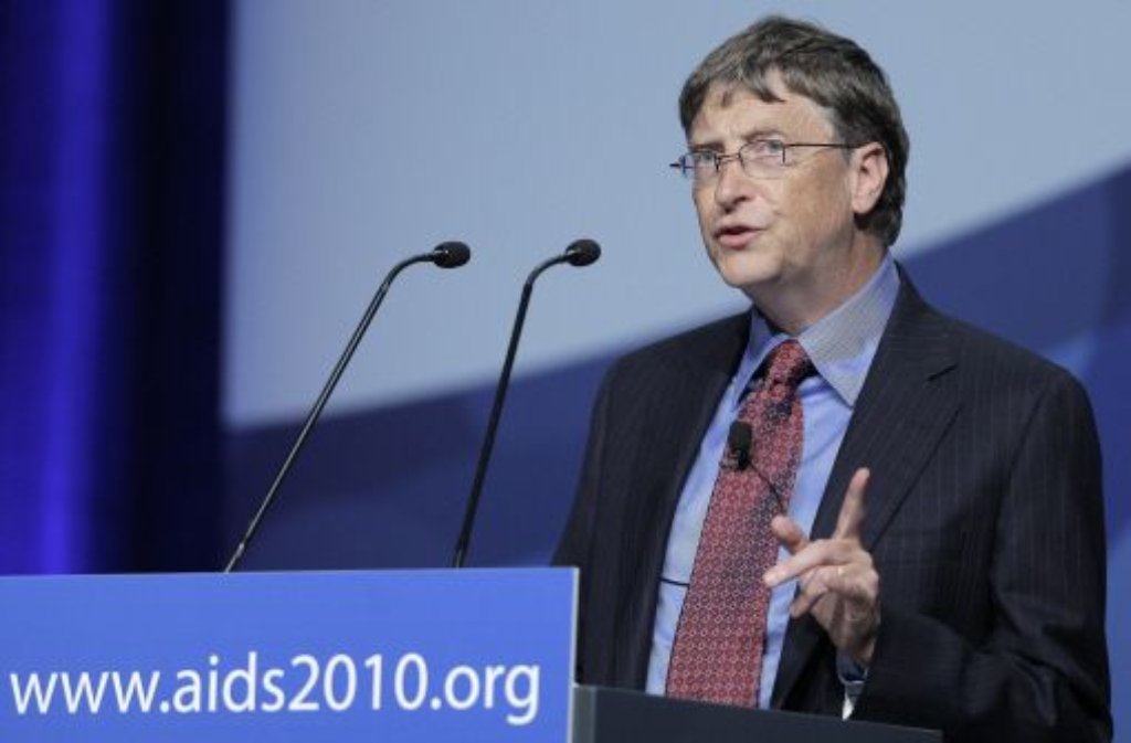 Ein besonders geniales Linkshänder-Exemplar: "Microsoft"-Gründer Bill Gates.