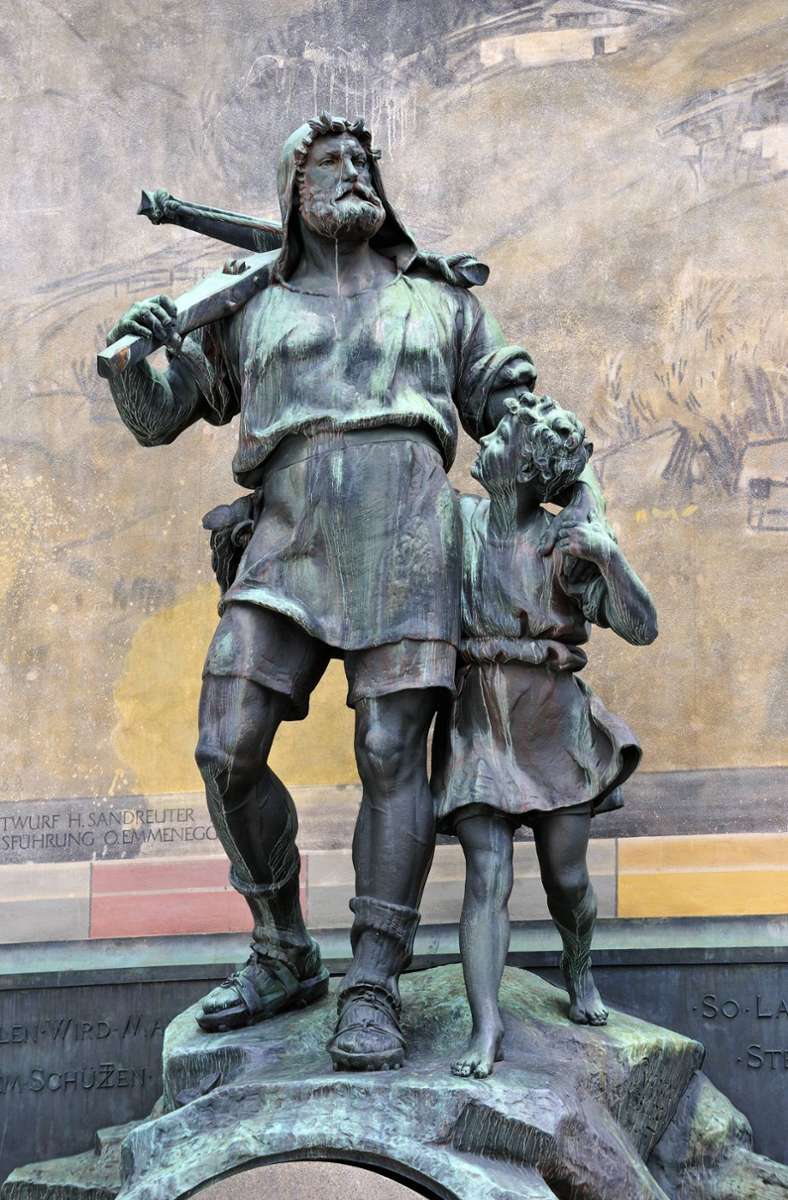 Wilhelm Tell ist ein legendärer Schweizer Freiheitskämpfer. Seine Geschichte spielt in der heutigen Zentralschweiz und wird auf das Jahr 1307 datiert. Der Dichter Friedrich Schiller verfasste in seiner späten Schaffensphase das berühmte gleichnamige Bühnenwerk.